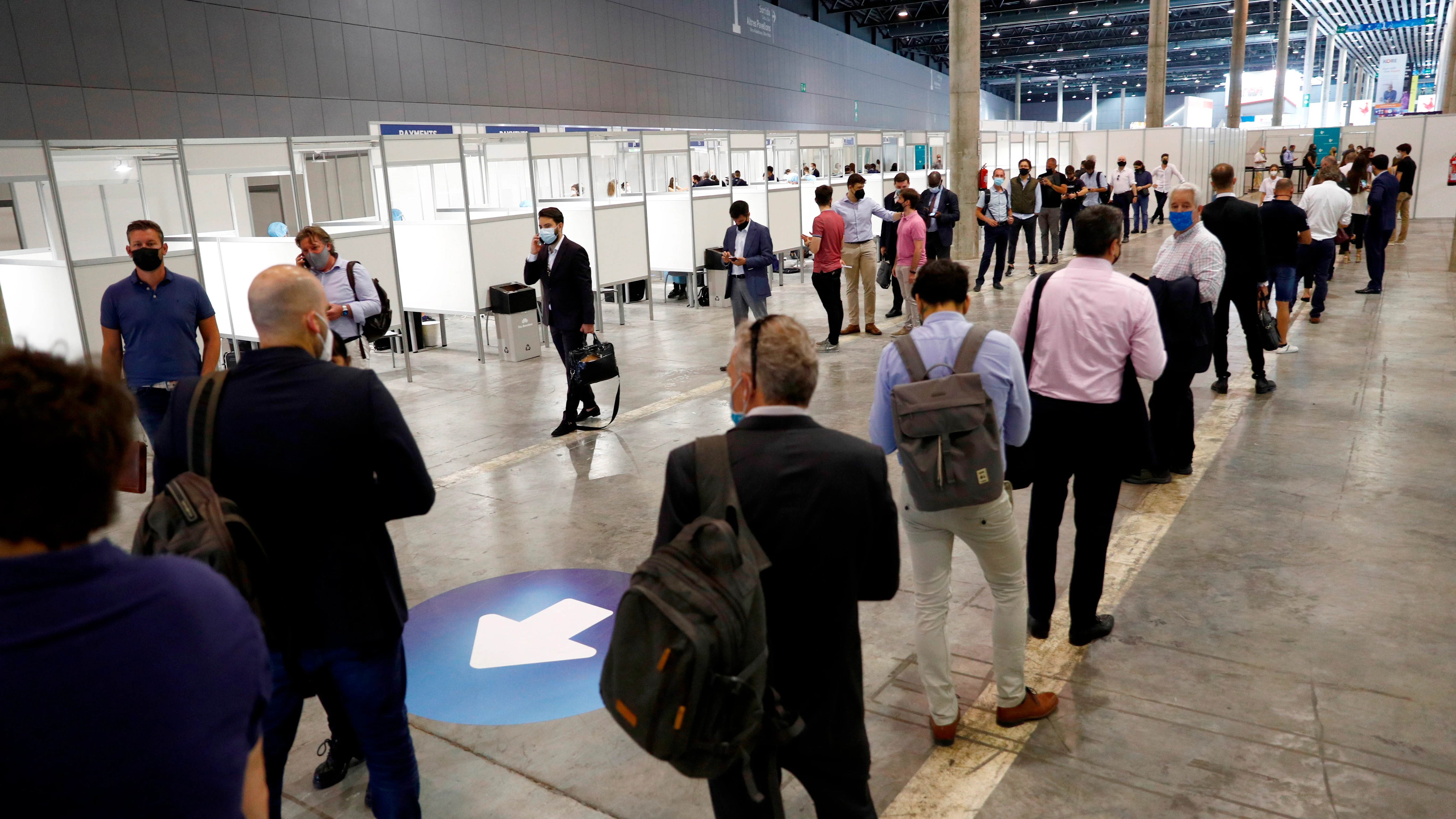  Aspecto de las cabinas para la realizaci&oacute;n de test de ant&iacute;genos