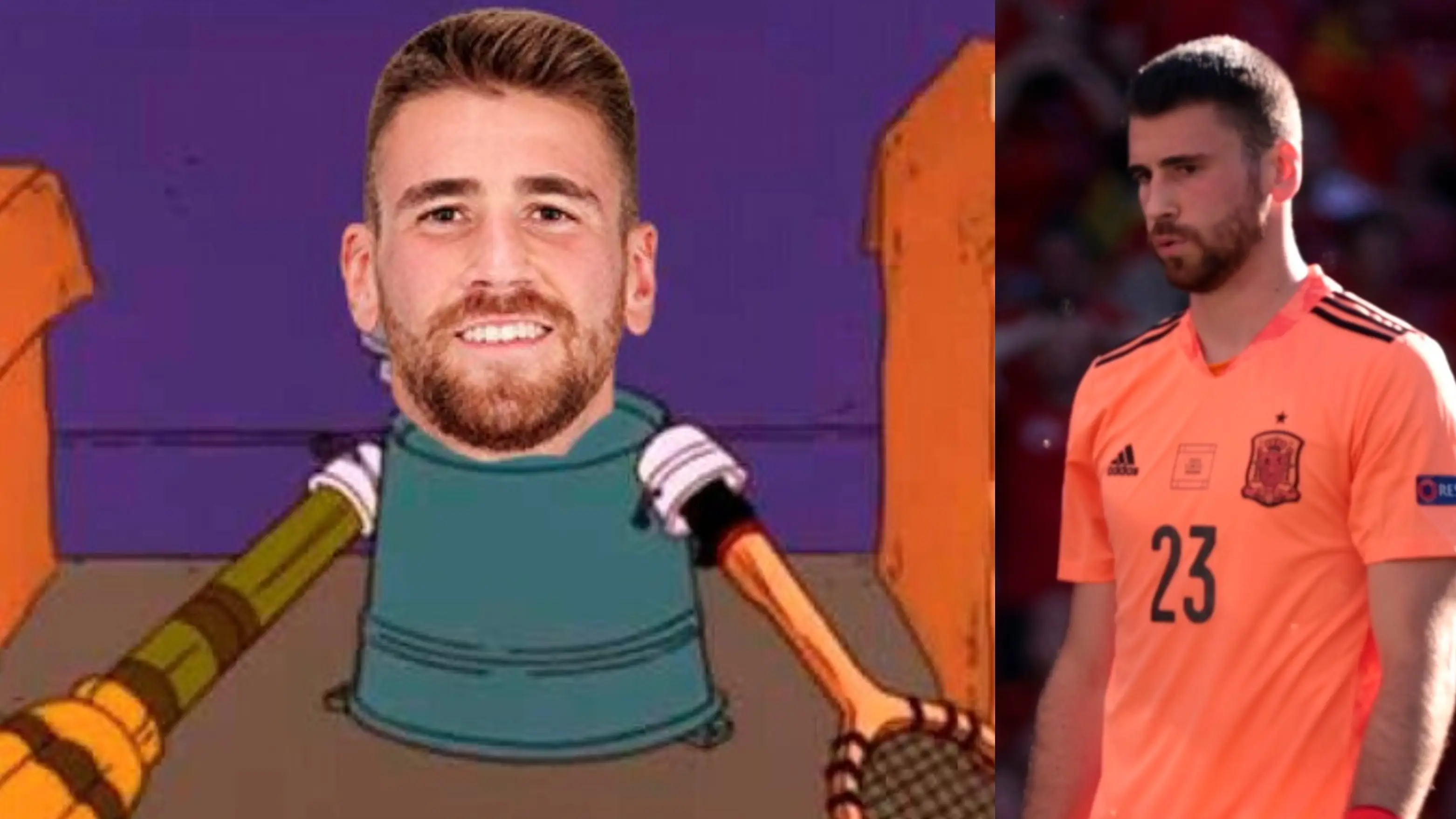 Unai Simón, protagonista de los memes del Croacia - España tras su error en el primer gol croata Unai Simón, protagonista de los memes del Croacia - España tras su error en el primer gol croata
