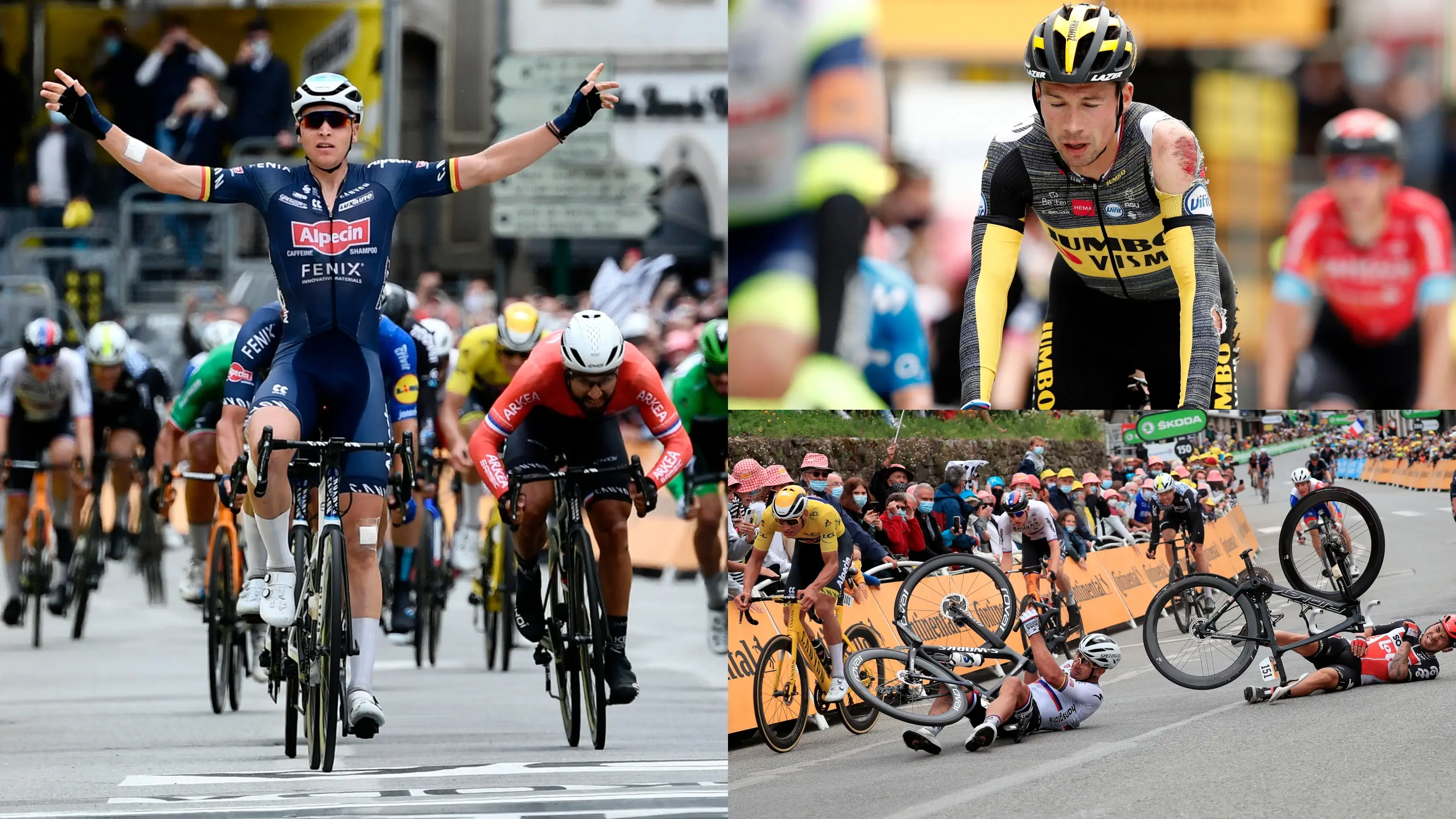 Tim Merlier se impone al srpint en la etapa 3 del Tour de Francia; Van der Poel sigue como líder Tim Merlier se impone al srpint en la etapa 3 del Tour de Francia; Van der Poel sigue como líder
