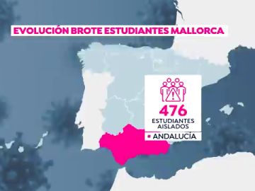 El mapa de contagio del macrobrote de coronavirus de Mallorca