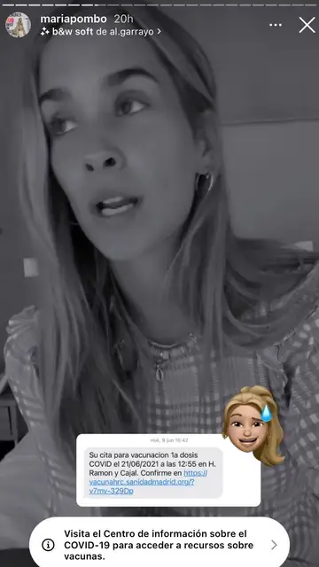 María Pombo da explicaciones al ser vacunada María Pombo da explicaciones al ser vacunada