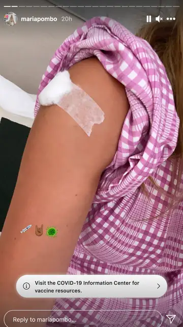María Pombo se vacuna contra el coronavirus María Pombo se vacuna contra el coronavirus
