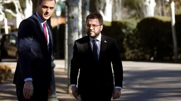 Pedro Sánchez y Pere Aragonés Pedro Sánchez y Pere Aragonés
