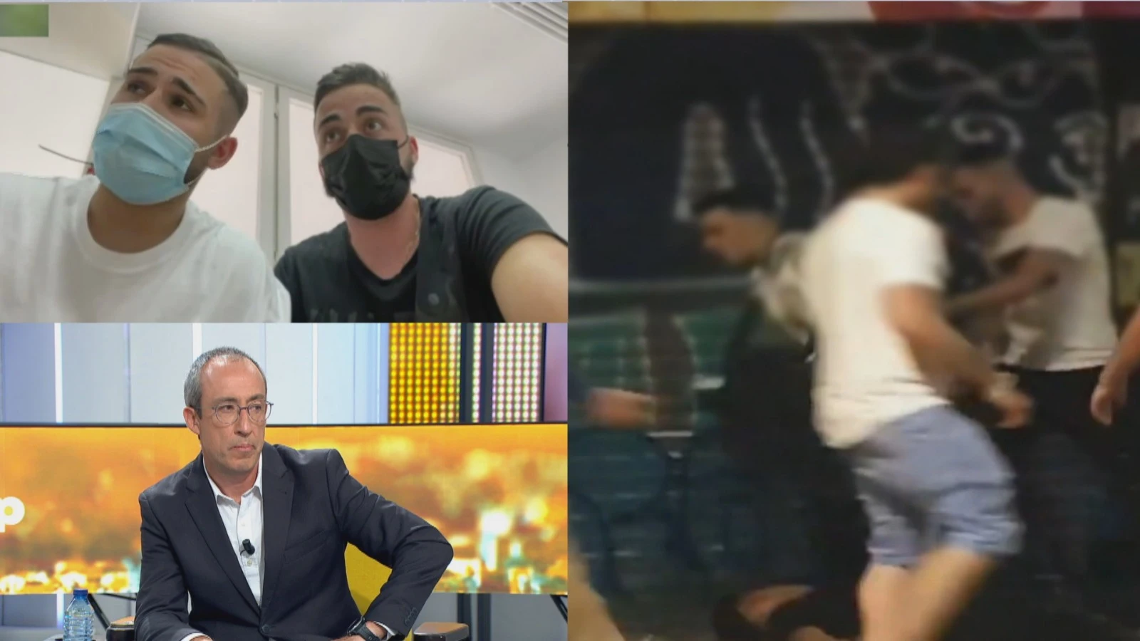 V&iacute;ctimas de una brutal paliza.