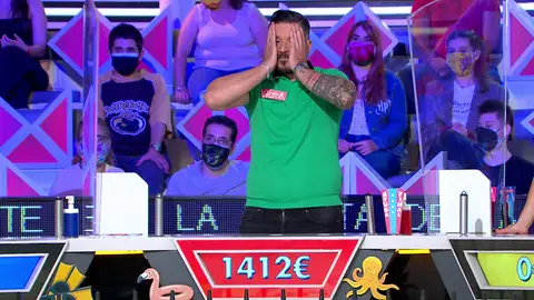 ¡Qué pena! Un gran error hace perder 1.412 euros a Víctor en ‘La ruleta de la suerte’ ¡Qué pena! Un gran error hace perder 1.412 euros a Víctor en ‘La ruleta de la suerte’