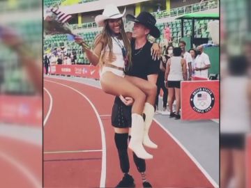 Hunter Woodhall y Tara Davis, la idílica pareja de deportistas olímpicos que irán a Tokio