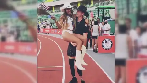 Hunter Woodhall y Tara Davis, la idílica pareja de deportistas olímpicos que irán a Tokio Hunter Woodhall y Tara Davis, la idílica pareja de deportistas olímpicos que irán a Tokio