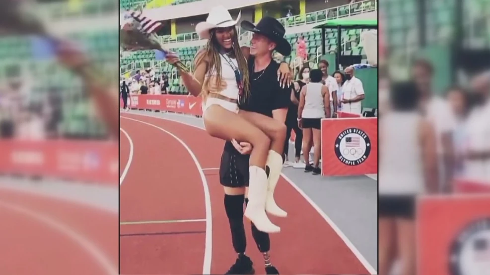 Hunter Woodhall y Tara Davis, la idílica pareja de deportistas olímpicos que irán a Tokio Hunter Woodhall y Tara Davis, la idílica pareja de deportistas olímpicos que irán a Tokio