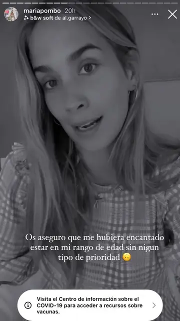 María Pombo da explicaciones al ser vacunada María Pombo da explicaciones al ser vacunada