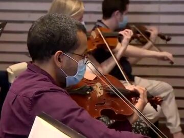 La orquesta del Teatro Real, pionera en retomar su actividad en medio de la pandemia