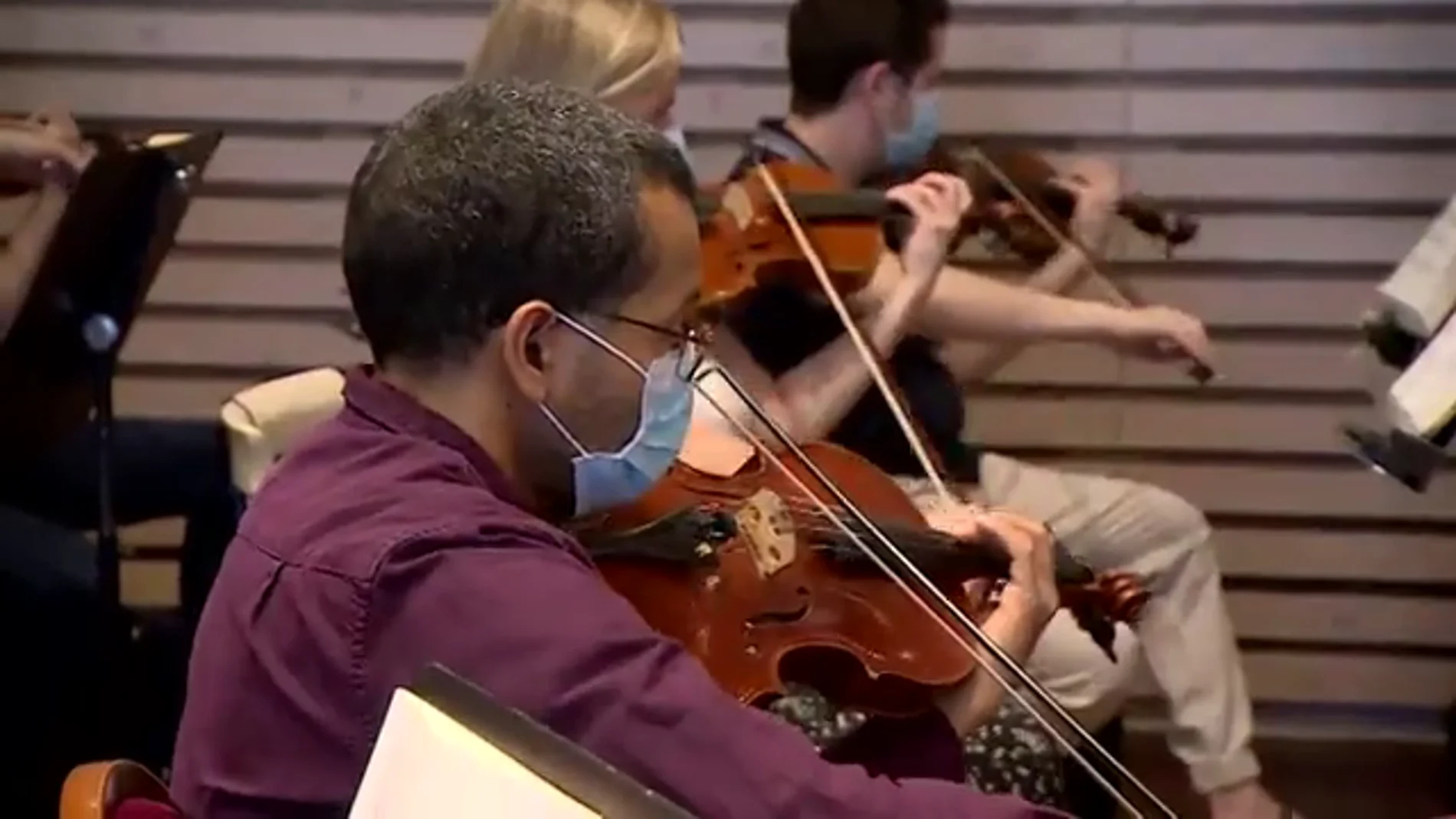 La orquesta del Teatro Real, pionera en retomar su actividad en medio de la pandemia