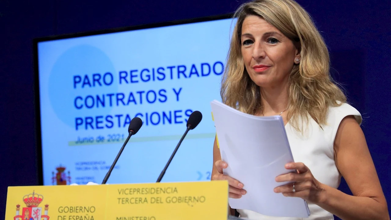 La vicepresidenta tercera y ministra de Trabajo, Yolanda Díaz La vicepresidenta tercera y ministra de Trabajo, Yolanda Díaz