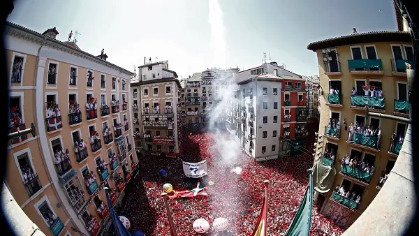 Pamplona durante los Sanfermines