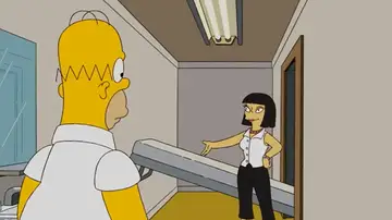 Homer Simpson buscando apartamento