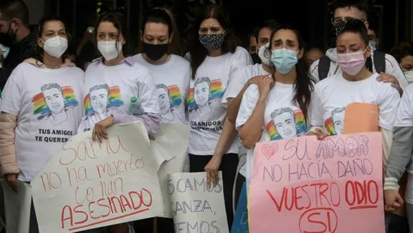 Asistentes a la concentraci&oacute;n de A Coru&ntilde;a