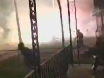 Explosión de un camión con fuegos artificiales en Ohio