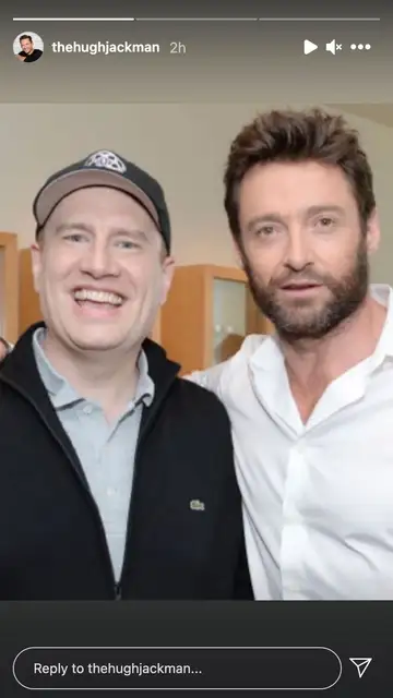 Hugh Jackman y Kevin Feige Hugh Jackman y Kevin Feige