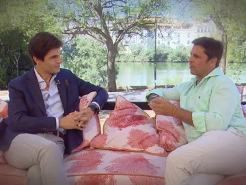 Pablo Aguado con Fran Rivera. Pablo Aguado con Fran Rivera.