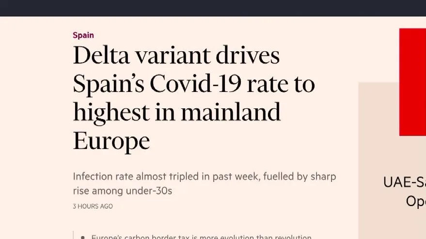 Advertencia del Financial Times.