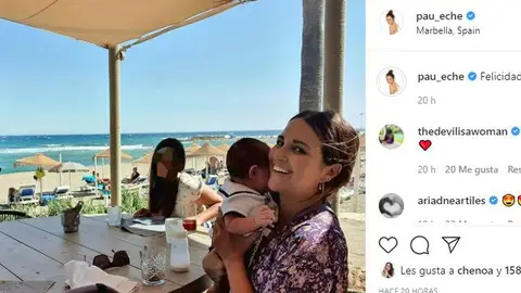 La foto familiar de Paula Echevarría La foto familiar de Paula Echevarría