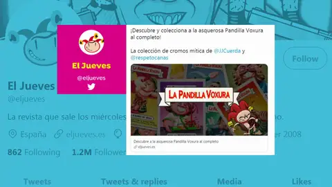 Imagen de la revista 'El Jueves' Imagen de la revista 'El Jueves'