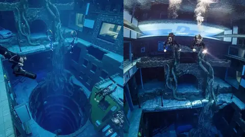 Deep Dive Dubai, la piscina más profunda del mundo con 60 metros de profundidad Deep Dive Dubai, la piscina más profunda del mundo con 60 metros de profundidad
