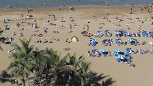 Playa de Las Canteras, en Las Palmas de Gran Canaria, Playa de Las Canteras, en Las Palmas de Gran Canaria,