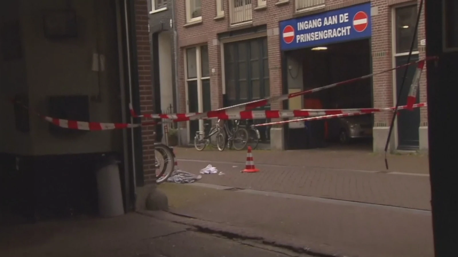 Imagen del lugar del tiroteo al periodista de Ámsterdam Tiroteo