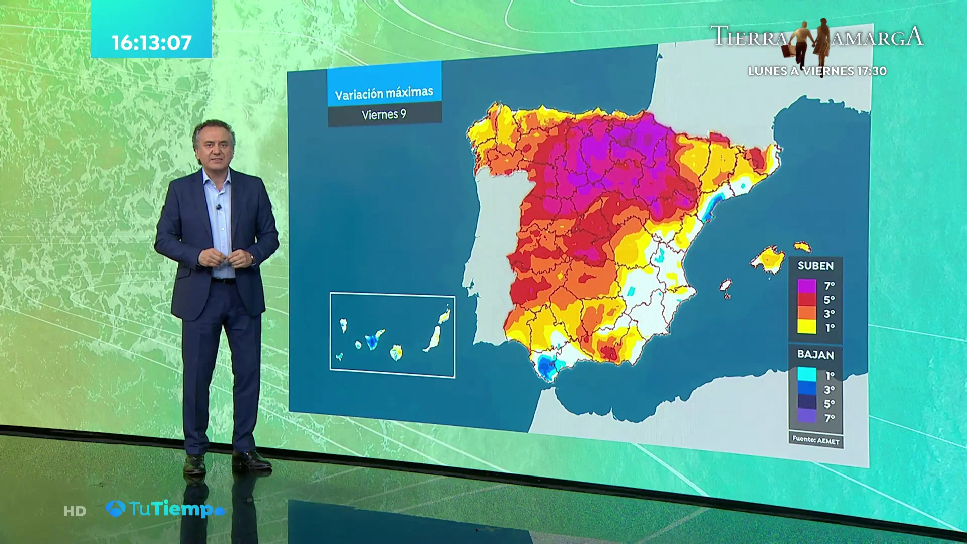 La previsi&oacute;n del tiempo hoy: Los term&oacute;metros ascienden ligeramente para dar paso a la primera ola de calor del verano