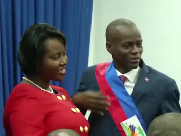 Imagen de Jovenel Moise y su esposa Imagen de Jovenel Moise y su esposa