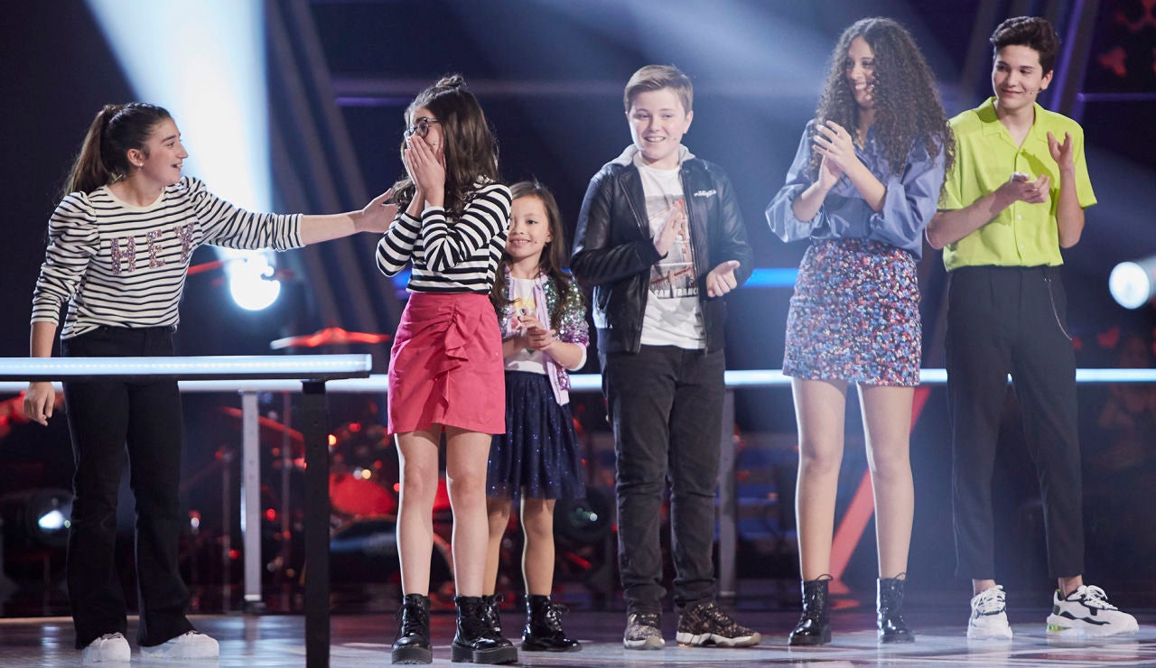 Nora, Carla, Lola y Javier son los cuatro semifinalistas del equipo de Vanesa Martín en ‘La Voz Kids’
