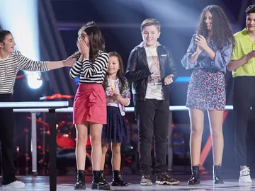 Nora, Carla, Lola y Javier son los cuatro semifinalistas del equipo de Vanesa Martín en ‘La Voz Kids’ Nora, Carla, Lola y Javier son los cuatro semifinalistas del equipo de Vanesa Martín en ‘La Voz Kids’