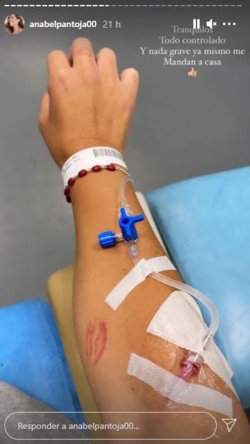 La foto de Anabel Pantoja en el hospital