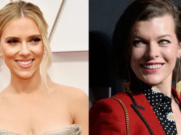 Scarlett Johansson y Milla Jovovich Scarlett Johansson y Milla Jovovich