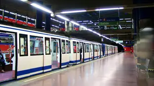 Imagen de archivo del metro de Madrid Imagen de archivo del metro de Madrid