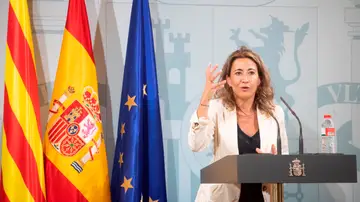 Raquel Sánchez, ministra de Transportes, Mobilidad y Agenda Urbana en Barcelona Raquel Sánchez, ministra de Transportes, Mobilidad y Agenda Urbana en Barcelona