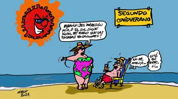 'Segundo covidverano', en la viñeta gráfica de la semana 'Segundo covidverano', en la viñeta gráfica de la semana