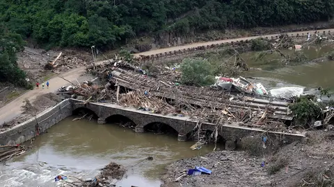 Los daños de las inundaciones en Alemania Los daños de las inundaciones en Alemania