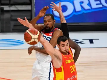 España cae ante el Dream Team de Estados Unidos en el último partido de preparación antes de los Juegos Olímpicos España cae ante el Dream Team de Estados Unidos en el último partido de preparación antes de los Juegos Olímpicos