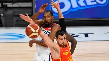 España cae ante el Dream Team de Estados Unidos en el último partido de preparación antes de los Juegos Olímpicos España cae ante el Dream Team de Estados Unidos en el último partido de preparación antes de los Juegos Olímpicos