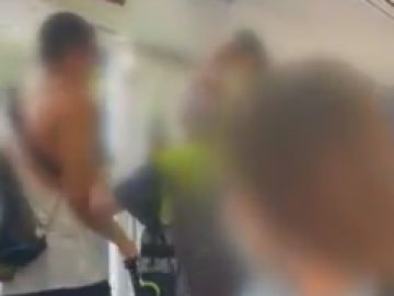 Agresión en tren Barcelona