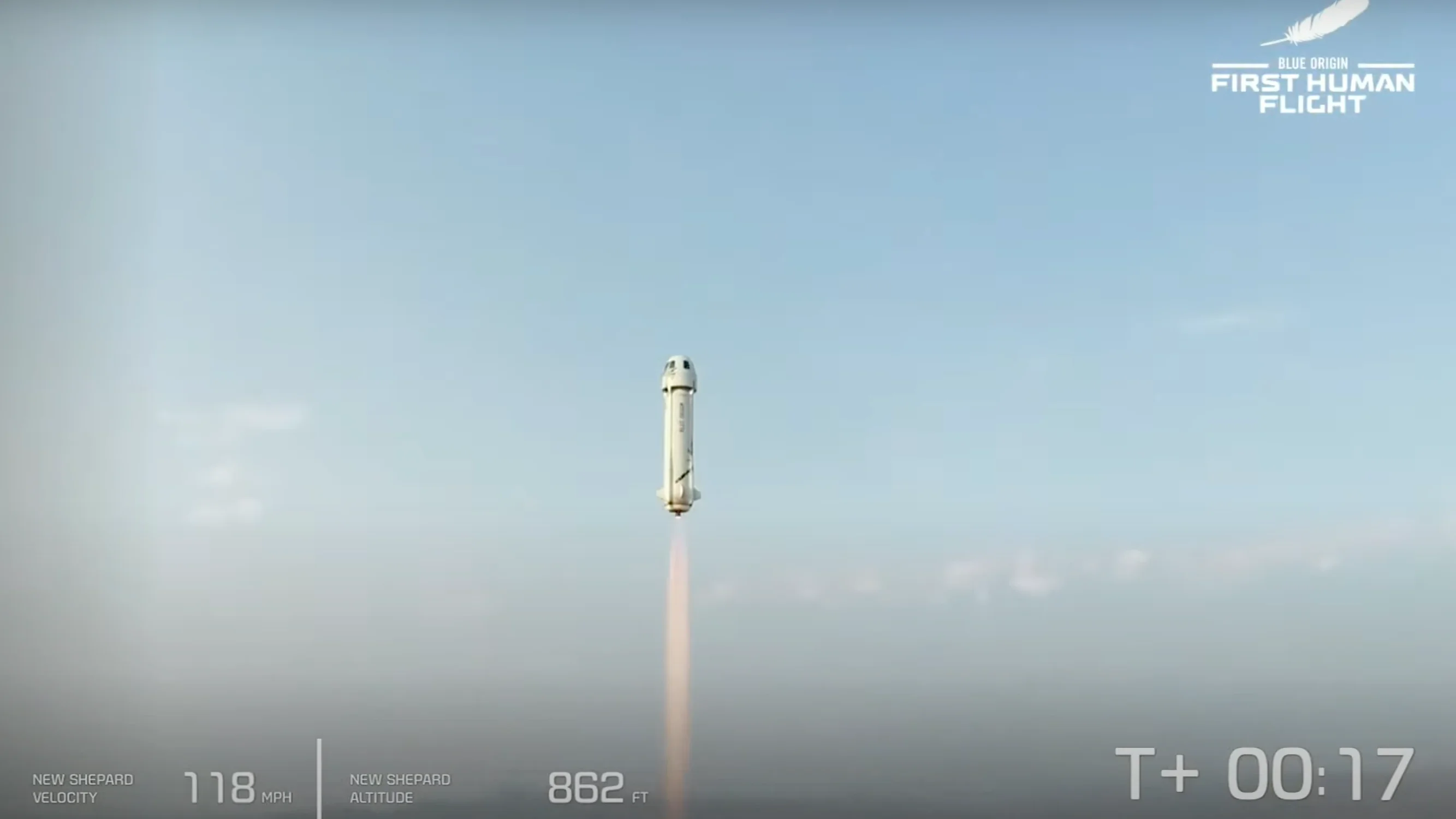 Jeff Bezos hace historia y logra su objetivo de viajar al espacio