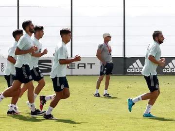 Entrenamiento de la selección española olímpica de fútbol que dirige Luis de la Fuente y que competirá en Tokio Entrenamiento de la selección española olímpica de fútbol que dirige Luis de la Fuente y que competirá en Tokio