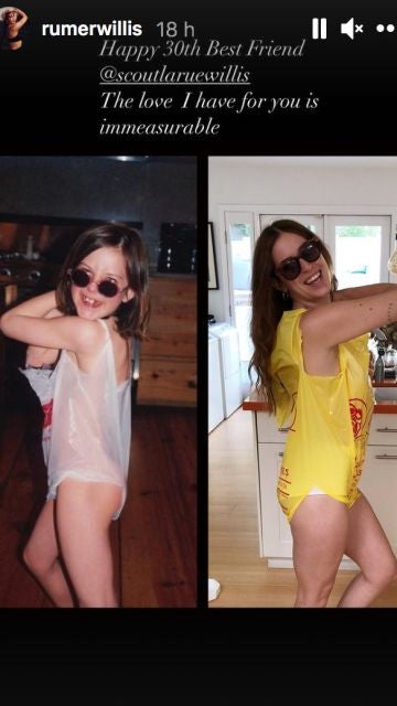  Demi Moore felicita a través de Instagram a su hija Scout Willis por su trigésimo cumpleaños