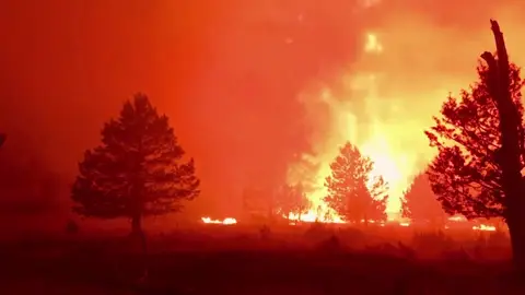 Incendio Oregón Incendio Oregón