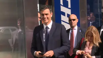 Pedro Sánchez llega a Nueva York Pedro Sánchez llega a Nueva York