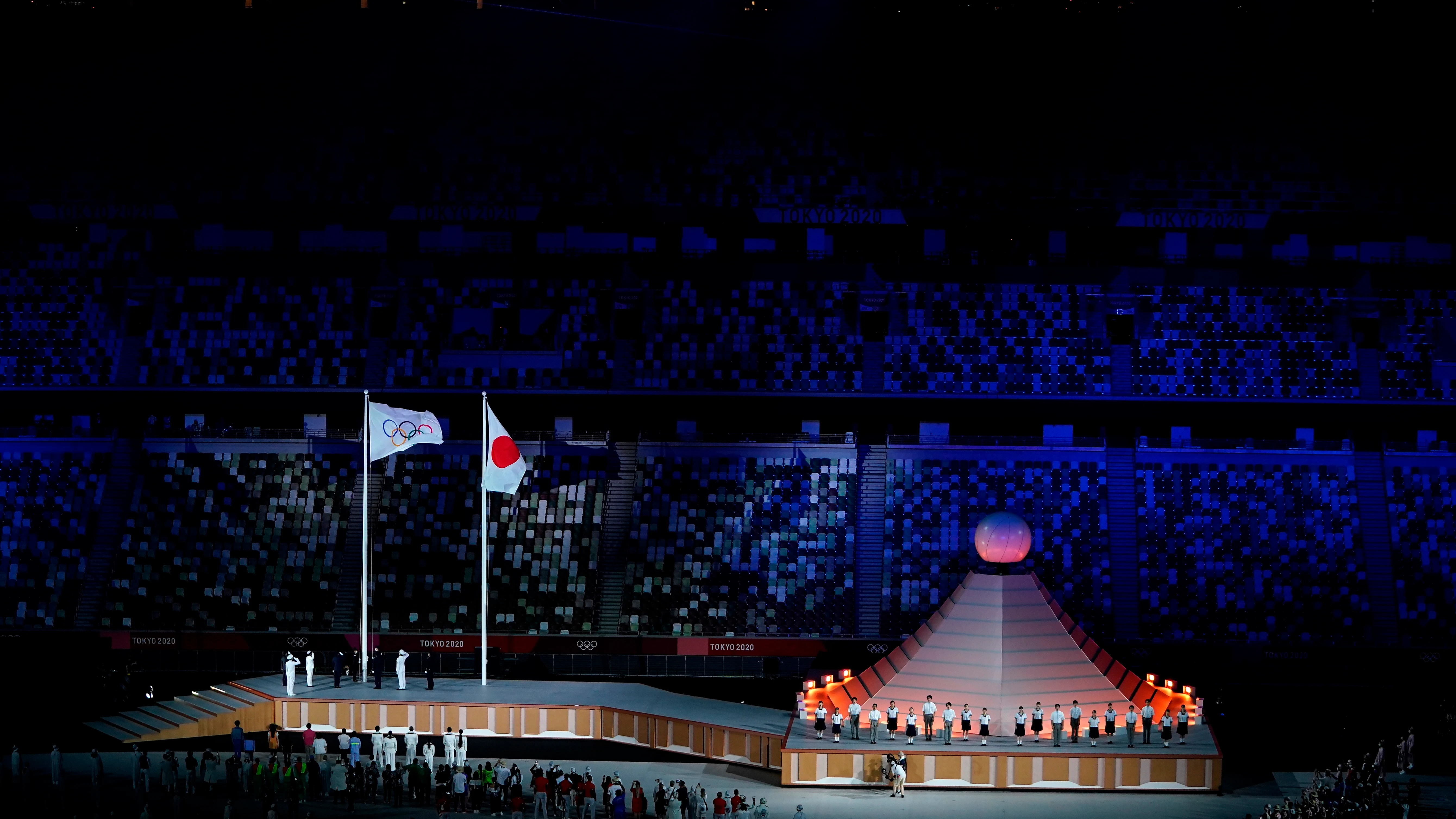 Un momento de la ceremonia de inauguración de los JJOO de Tokio 2020 Un momento de la ceremonia de inauguración de los JJOO de Tokio 2020