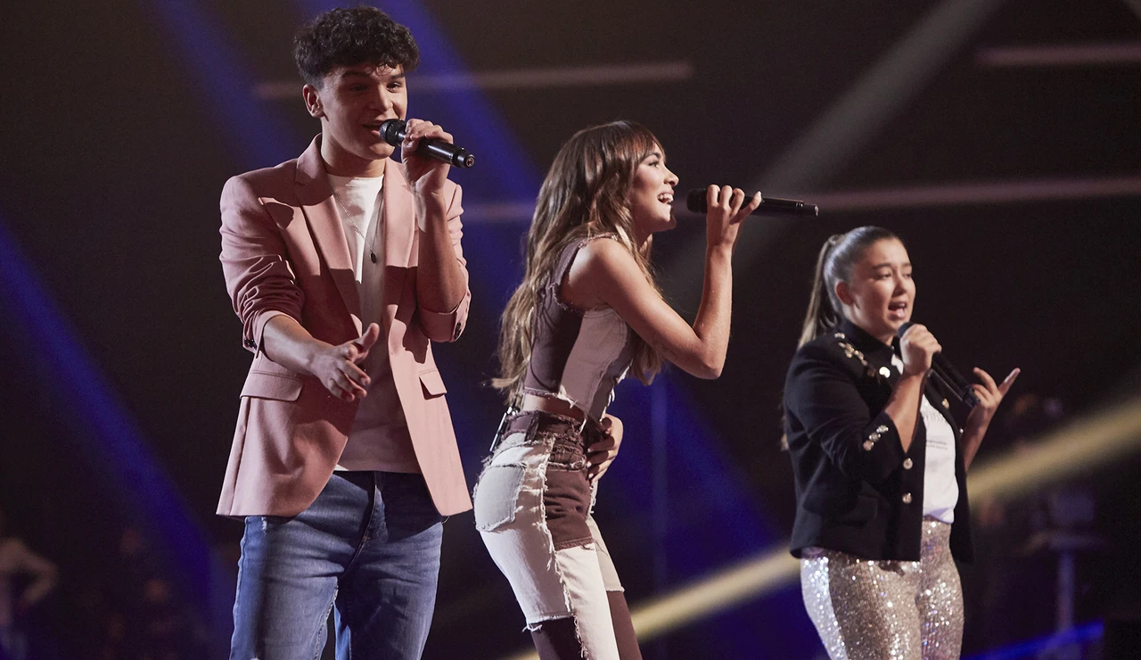 Aitana canta ‘Más de lo que aposté’ con Manuel Ayra y Rocío Avilés en la Final de ‘La Voz Kids’