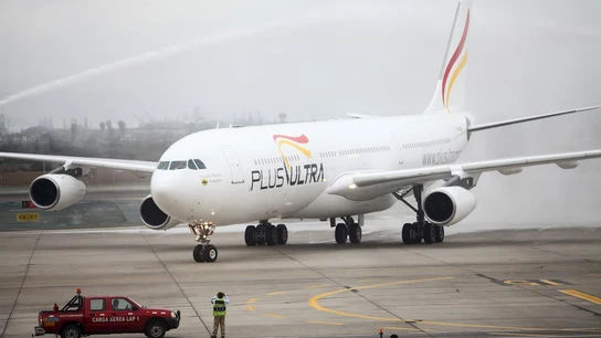 Un avión de la aerolínea española Plus Ultra Un avión de la aerolínea española Plus Ultra