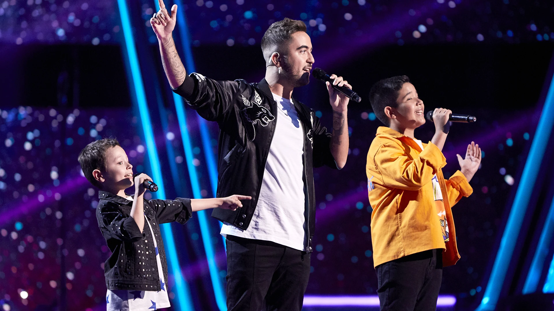 Beret canta ‘Ojalá’ con Jesús del Río y Levi Díaz en la Final de ‘La Voz Kids’ 'La Voz Kids'